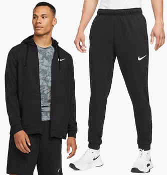 Спортивный костюм мужской Nike Nk Df Hdie Fz Fl Dri-Fit S-T Черный CZ6376-010__CZ6379-010