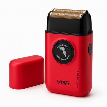 Мужской шейвер VGR V-377 с двойным титановым лезвием и USB зарядкой