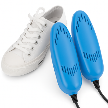 Швидка сушарка для взуття SHOES DRYER 220 В, блакитного кольору