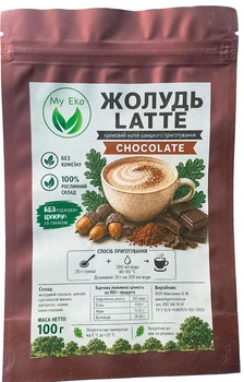 Напиток Latte Chocolate Myeco из желудя, цикория, какао и кокосовых сливок , 100 г