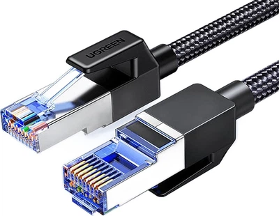 Кабель Ethernet UGREEN Cat8, чистая медь, экранированный, гигабитный, 8-жильный, патч-корд, 3 м, модель 80432