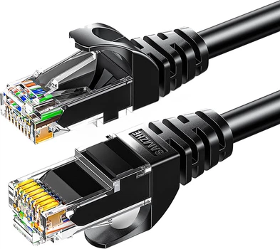 Патч-корд SAMZHE Cat 6 UTP 1 Гбит/с 15 м Черный (CAH-6150)