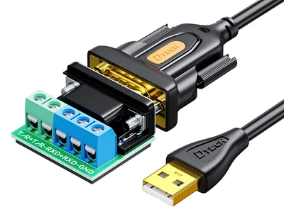 DTECH DTECH Перетворювач USB на RS485/RS422, кабель-перетворювач RS485 на послідовний USB, кабель-адаптер для зв'язку модуля COM-порту, 3 метри IOT5081