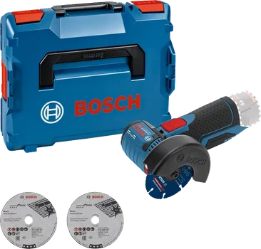 Акумуляторна кутова шліфмашина Bosch Professional PRO GWS 12V-76 12 В 19500 об/хв 76 мм з 3 дисками та кейсом L-BOXX (06019F2003)