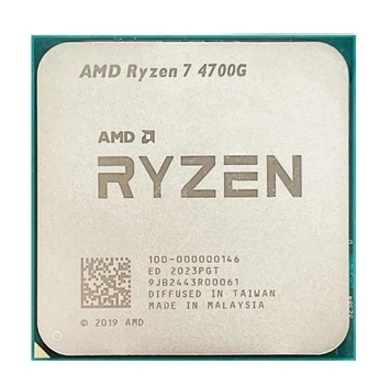 Процесор AMD (AM4) Ryzen 7 4700G, Tray, 8x3.6 ГГц (Turbo Boost 4.4 ГГц), Radeon Graphics, L3 8Мб, Renoir (Zen 2), 7 нм, TDP 65 Вт (100-000000146)