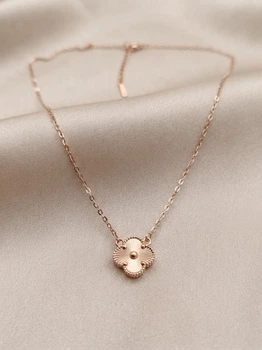Кольє "Rose Gold Clover" з медичної сталі Xuping