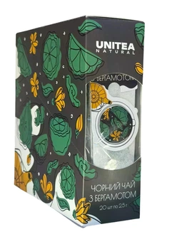 Чай UNITEA Черный с бергамотом (Earl Gray) 2,5г.x20 шт