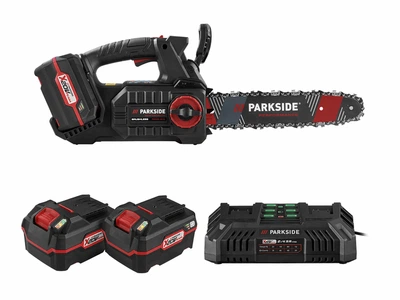 Акумуляторна ланцюгова пила Parkside Performance PPAKS 40-Li В2 + акумулятори 4Ah 2шт+зарядний пристрій