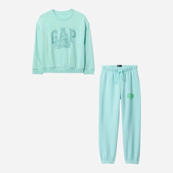 Детский спортивный костюм (свитшот + штаны) GAP 869726024 80 см Бирюзовый (1159844615)