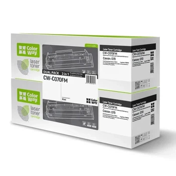 Картридж Canon 070, Black, MF461/MF463/MF465, LBP243/LBP246, 3000 стор, ColorWay, Dual Pack (CW-C070FM)