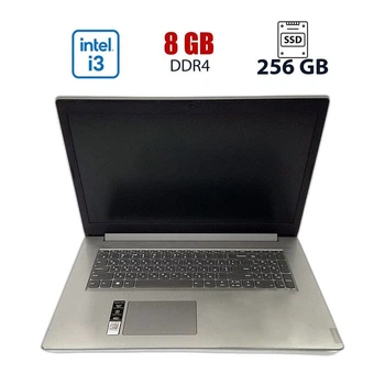 Ноутбук Lenovo Ideapad L340-17IWL / 17.3" (1600x900) TN / Intel Core i3-8145U (2 (4) ядер по 2.1 - 3.9 GHz) / 8 GB DDR4 / 256 GB SSD / Intel UHD Graphics / WebCam / Win10 Lic б/у