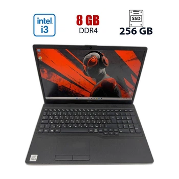 Ноутбук Fujitsu LifeBook A3510 / 15.6" (1920x1080) IPS / Intel Core i3-1005G1 (2 (4) ядер по 1.2 - 3.4 GHz) / 8 GB DDR4 / 256 GB SSD / Intel UHD Graphics / WebCam б/у