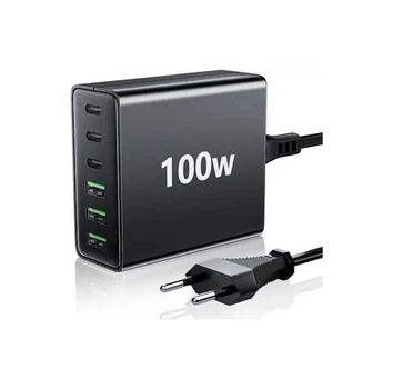 Быстрое зарядное устройство FINIBO Z9A GaN3 с 3 портами USB-C + 3 портами USB-A
