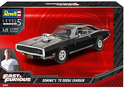 Model do składania Revell Samochód Dodge Charger Szybcy i wściekli Poziom 5 Skala 1:25 (REV-07693) (4009803076935)