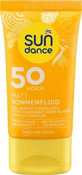 Сонцезахисний флюїд для обличчя матувальний SPF 50 SUNDANCE, 50 мл