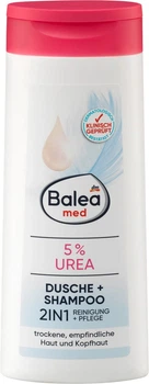 Гель для душа 5% мочевины 2в1 душ + шампунь Balea Med, 300 мл