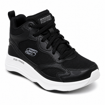 Кросівки жіночі Skechers D'Lux текстильні чорні на шнурівці 36 (2271512032409) (23 см)