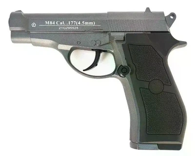 Пневматичний пістолет WinGun 301 Beretta 84 4.5мм — металева CO2-копія з магазином на 18 куль