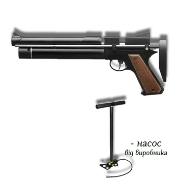 Пневматичний пістолет PCP Snowpeak PP750 4.5мм із насосом Artemis 30D — універсальний PCP-пістолет-карабін