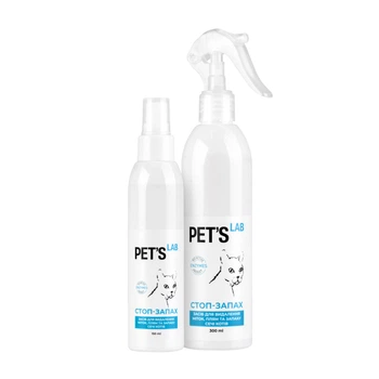 Средство для удаления пятен и запаха кошачьей мочи Pet's Lab СТОП-ЗАПАХ, 150 мл (9750)