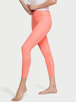 Спортивные леггинсы для фитнеса высокие женские Victoria's Secret 63724338 XL Оранжевые (1162012555)