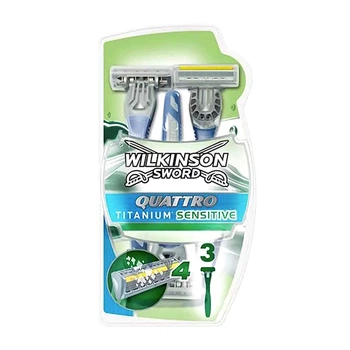 Бритва Wilkinson Quattro Titanium Sensitive 3 шт