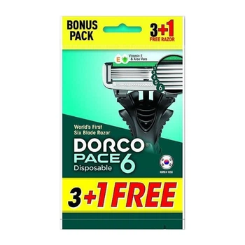 Бритва одноразовая Dorco Pace 6 лезвий 4 шт
