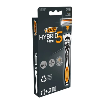 Бритва Bic Flex Гибрид Система 5 лезвий 2 шт