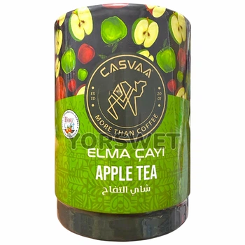 Турецький фруктовий розчинний чай Casvaa Apple Tea Яблуко у тубусі 200 г (0726)