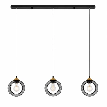 Люстра подвесная LUMINARIA TESSA 3xE27 800x1200 BLACK/GOLD 220V IP20