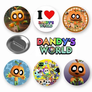 Набор закатный значков Dandy's world Roblox Мир Денди Роблокс персонаж Гурди Gourdy 6 шт (ЗН10370)