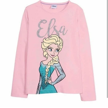 Реглан рожевий Ельза Frozen бавовна 134 см Lupilu артикул М280