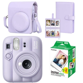 Набір камера Fujifilm Instax Mini 13 Dreamy Purple, Фотопапір 20шт, Чохол, Фотоальбом 108 фото Фіолетовий (Подарункове пакування)