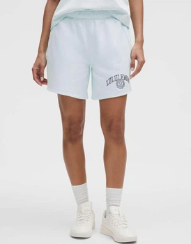 Шорти Lululemon Scuba Mid-Rise Oversized W Блакитний XS LW7DEQS