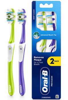 Зубні щітки Oral-B Pro-Clean Deep Clean 2 шт