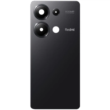 Задняя крышка для Xiaomi Redmi Note 13 Pro 4G (черная PRC со стеклом камеры)