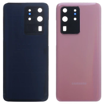 Задняя крышка для Samsung Galaxy S20 Ultra G988F (розовая со стеклом камеры)