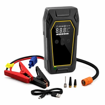 Пусковий пристрій K5 4000A Автомобільний Jump Starter 12V з компресором 150 PSI, Power Bank 16000 мАч та LED-ліхтарем