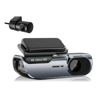 Автомобільний відеореєстратор Terra HD-302S 4K+1K з додатковою виносною камерою, Wi-Fi