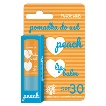 Захисна помада для губ Floslek Lip Care Peach SPF 30 4 г (5905043024912)