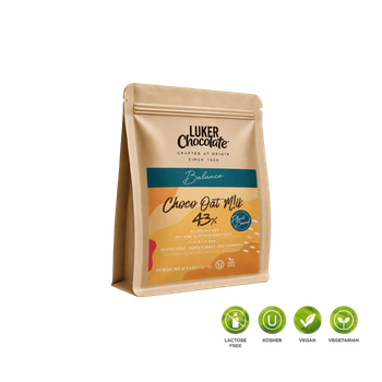 Шоколад молочний OAT MILK 43% Luker Chocolate, 0,5 кг