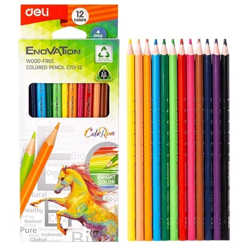 Карандаши цветные Deli EC113-12 Enovation 12 цветов