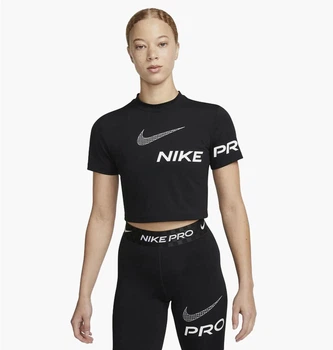Футболка жіноча Nike Np Df Grx Ss Crop Top M Чорний DX0078-010