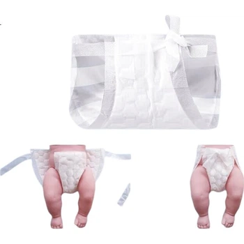 Т-подібні підгузки Mianzhirun Baby [72 шт.], одноразові підгузки у формі трусиків, тренувальні трусики для немовлят, трикутні тканинні підгузки, розмір S