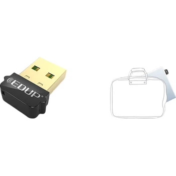 Бездротовий мережевий адаптер EDUP USB, дводіапазонний 5G 650M, сумісний із настільними та портативними комп'ютерами, міні-приймач і передавач WiFi для хостів, EP-AC1651