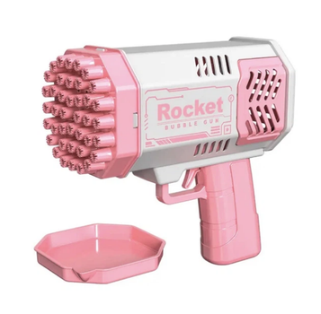 Пистолет для мыльных пузырей Bazooka bubble gun 26X-290 розовый (5122)