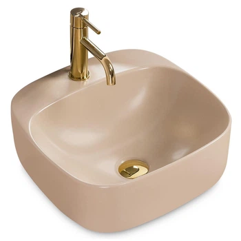 Умывальник (раковина) REA LUIZA 42 BEIGE MATT накладной