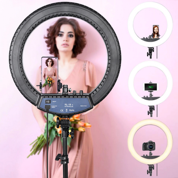 Кільцева LED лампа RL-18, 45см, пульт у комплекті