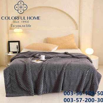 Плед на овчине "Ромбы" Colorful Home 200×220 см