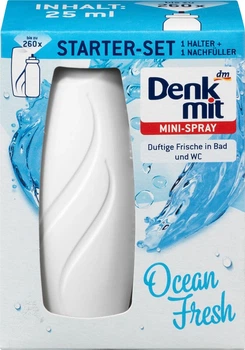 Освіжувач повітря Mini Spray стартовий набір Океанська свіжість Denkmit 25 мл